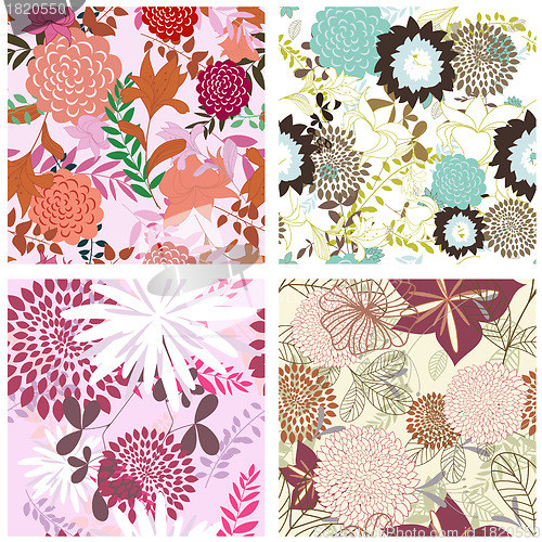 Image of seamless floral pattern