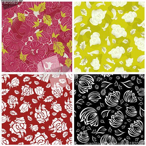 Image of seamless floral pattern