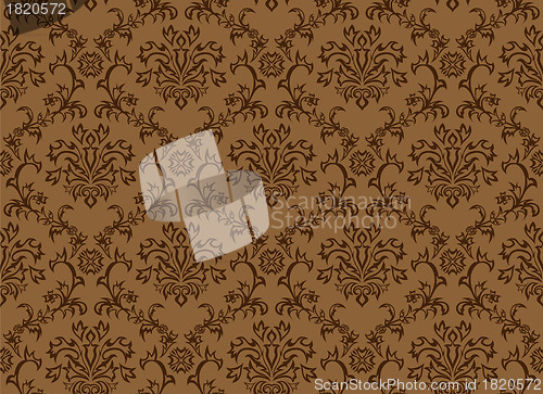 Image of seamless damask pattern