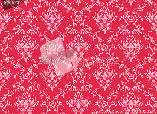 Image of seamless damask pattern