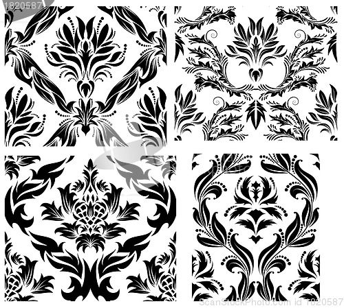 Image of seamless damask pattern