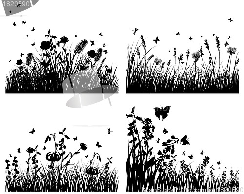 Image of meadow silhouettes