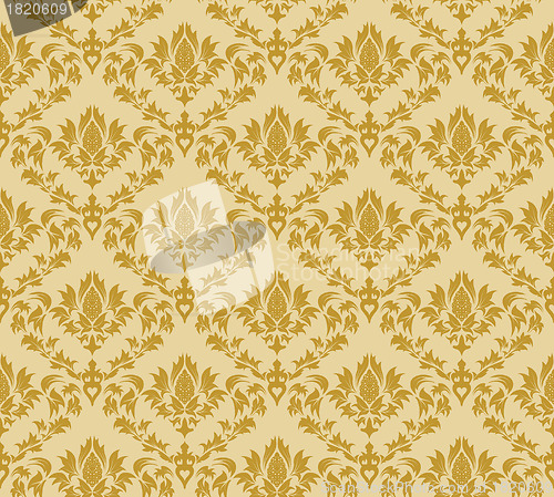 Image of seamless damask pattern