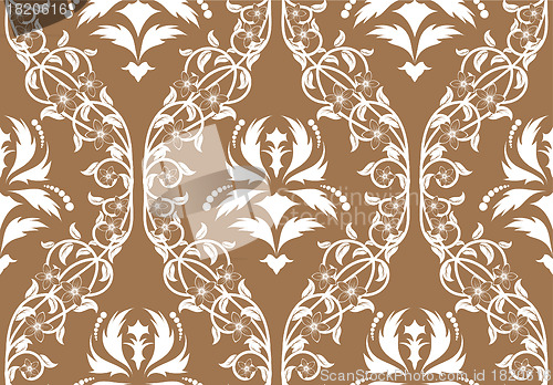 Image of seamless damask pattern