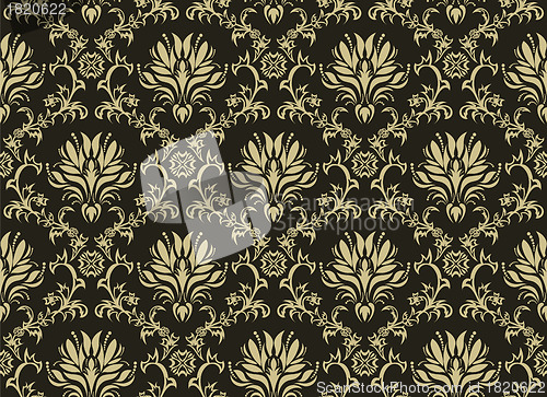 Image of seamless damask pattern