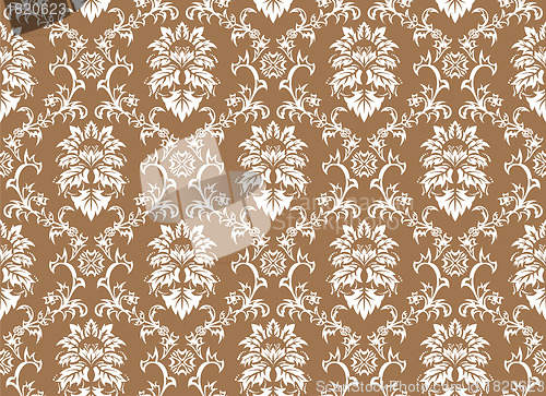 Image of seamless damask pattern