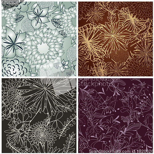 Image of seamless floral pattern