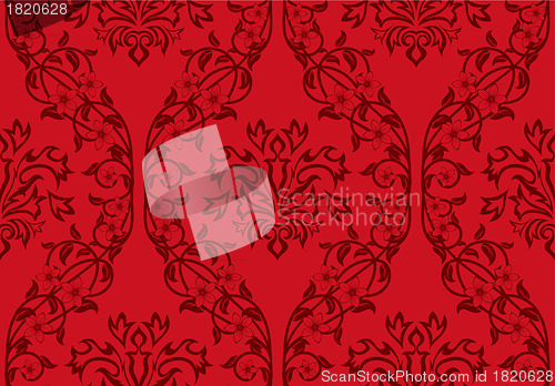 Image of seamless damask pattern