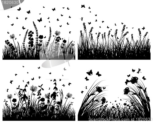 Image of meadow silhouettes