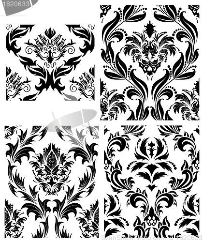 Image of seamless damask pattern