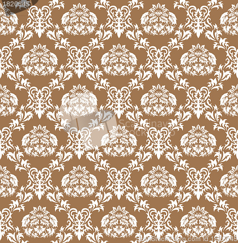 Image of seamless damask pattern