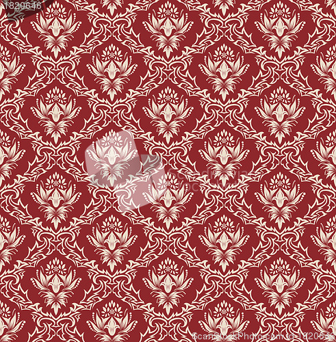 Image of seamless damask pattern