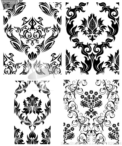 Image of seamless damask pattern