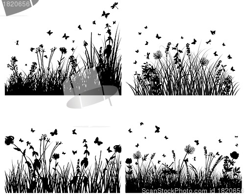 Image of meadow silhouettes