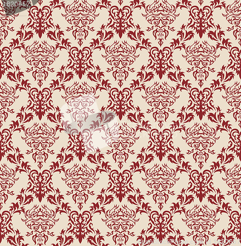 Image of seamless damask pattern