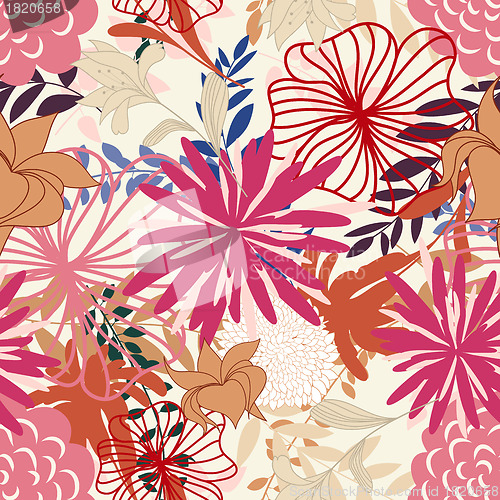 Image of seamless floral pattern