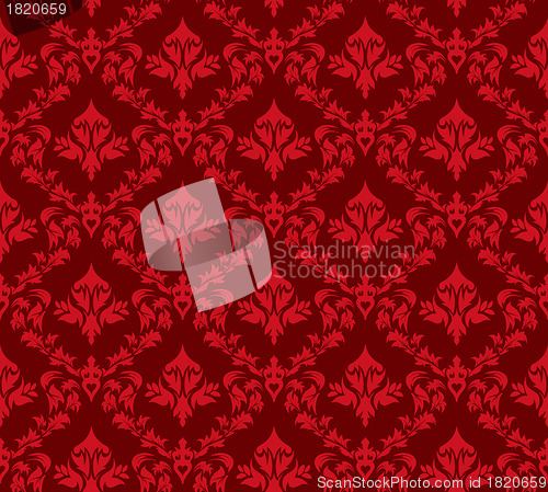 Image of seamless damask pattern