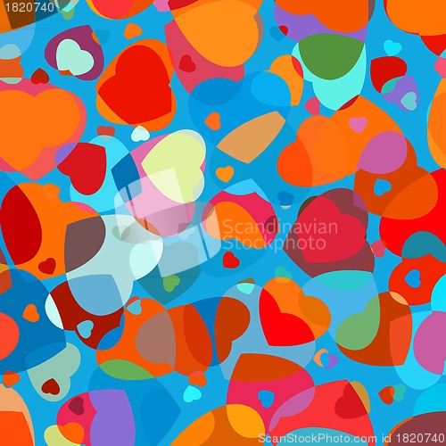 Image of ?olorful heart vector pattern. EPS 8