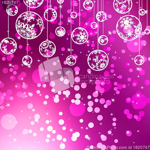 Image of Elegant christmas with beautiful snowflakes. EPS 8