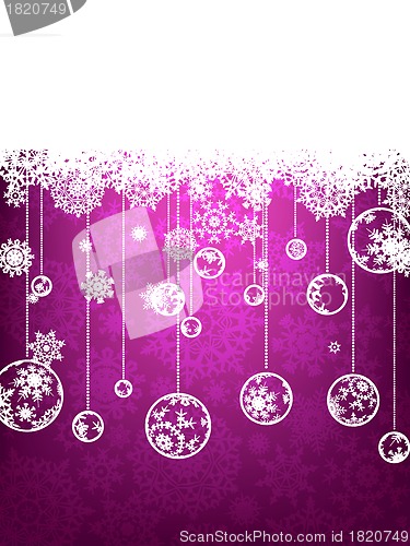 Image of Christmas background with copyspace. EPS 8