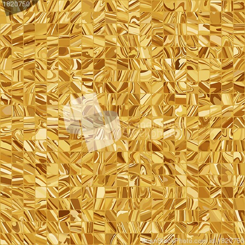 Image of Gold mosaic background. EPS 8