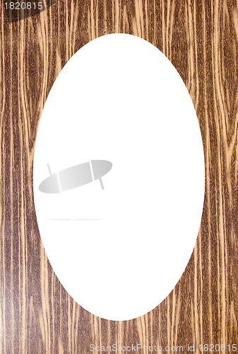 Image of Cardboard background and white oval in center 