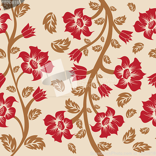 Image of seamless floral pattern