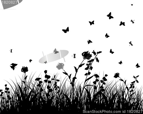 Image of meadow silhouettes