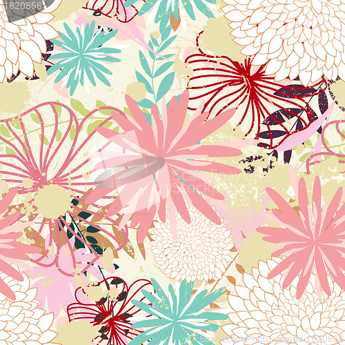 Image of seamless floral pattern