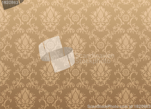 Image of seamless damask pattern