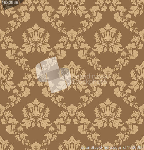 Image of seamless damask pattern