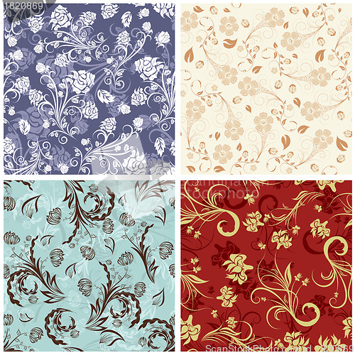 Image of seamless floral pattern