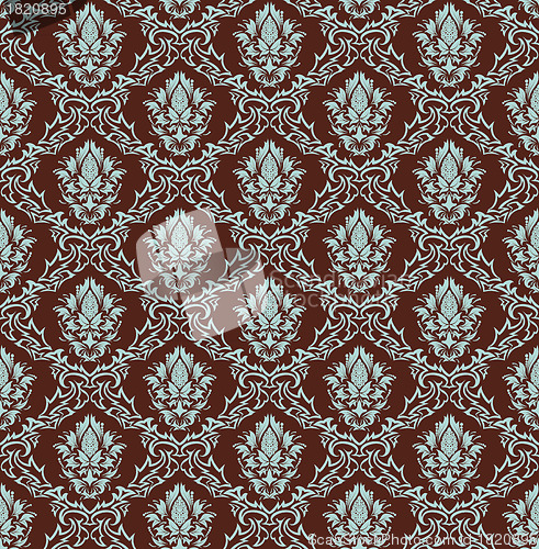 Image of seamless damask pattern