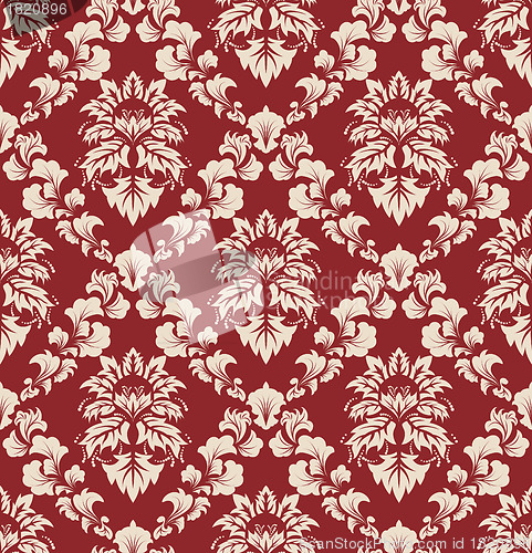 Image of seamless damask pattern