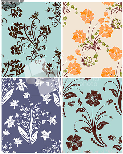 Image of seamless floral pattern