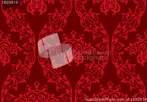 Image of seamless damask pattern