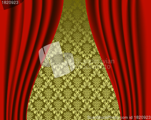 Image of seamless damask pattern