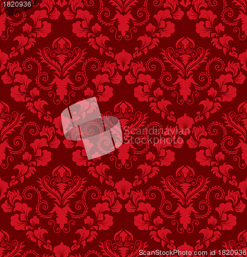 Image of seamless damask pattern