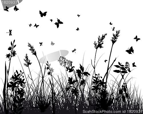 Image of meadow silhouettes