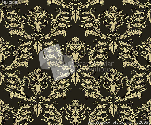 Image of seamless damask pattern