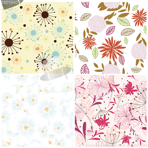 Image of seamless floral pattern