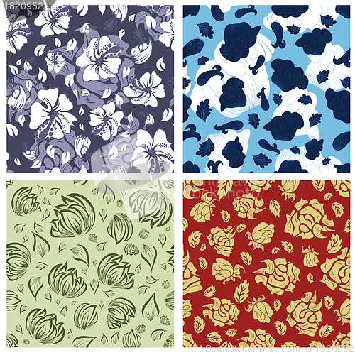 Image of seamless floral pattern