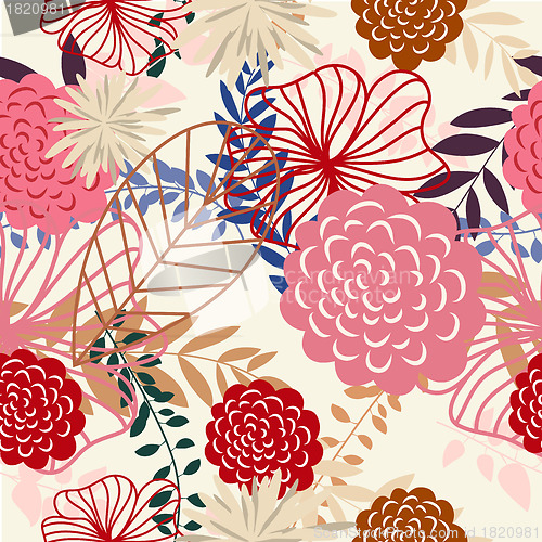 Image of seamless floral pattern