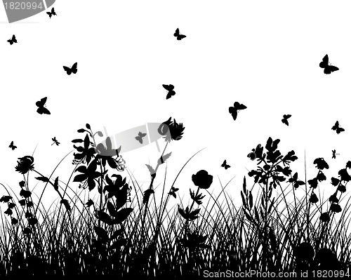 Image of meadow silhouettes