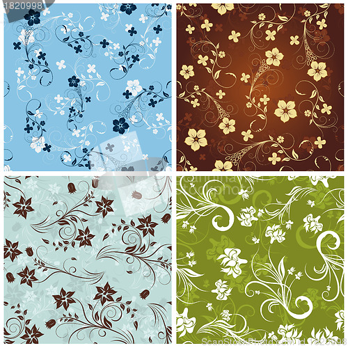 Image of seamless floral pattern