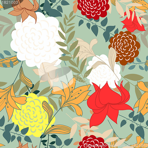 Image of seamless floral pattern