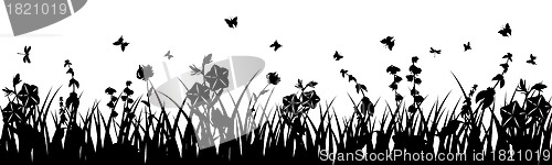 Image of meadow silhouettes