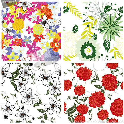 Image of seamless floral pattern