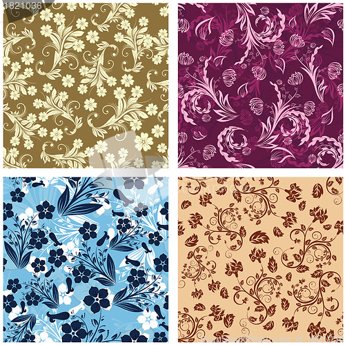 Image of seamless floral pattern