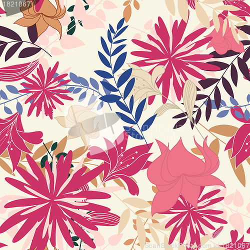 Image of seamless floral pattern